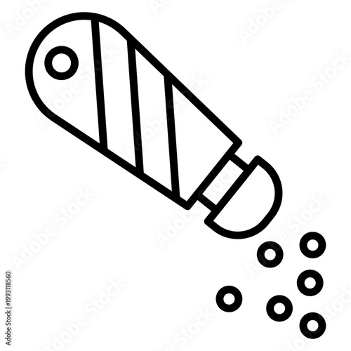 Salt Shaker Vector Icon