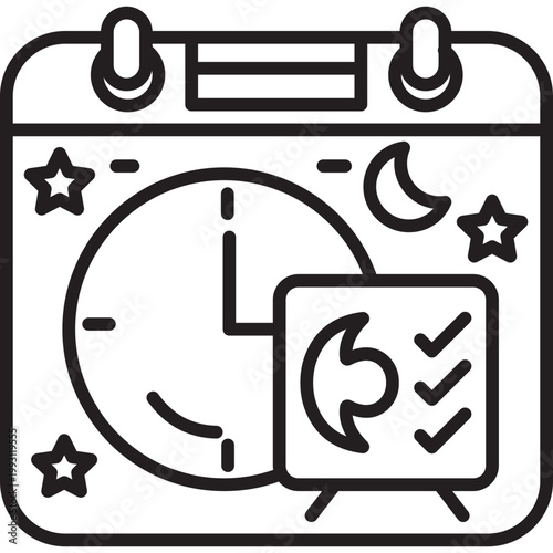 Night Audit Vector Icon