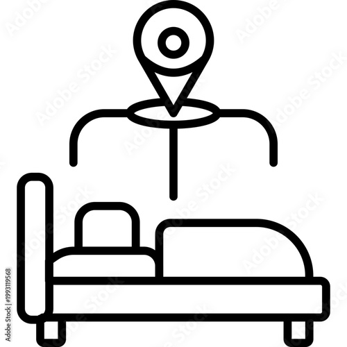 Room Allocation Vector Icon