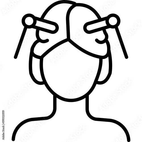 Hair Perm Vector Icon