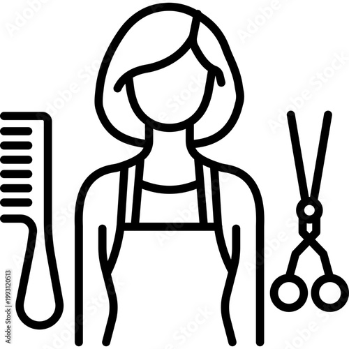 Salon Staff Vector Icon