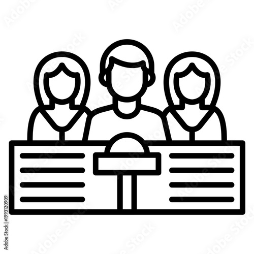 Press Conference Vector Icon