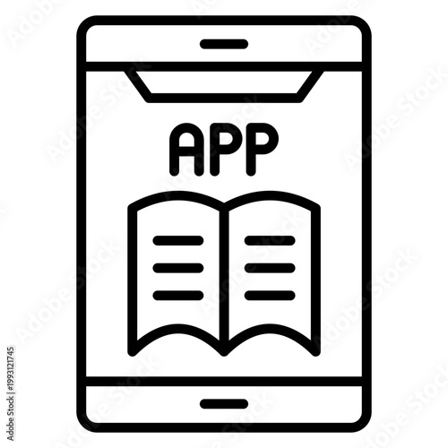Library App Vector Icon