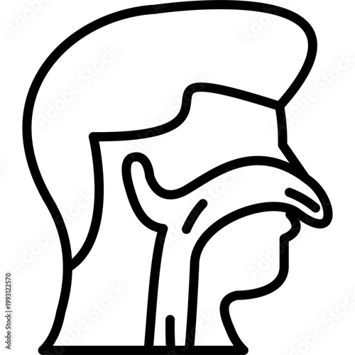 Nasal Cavity Vector Icon