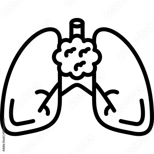 Foto Thymus Vector Icon