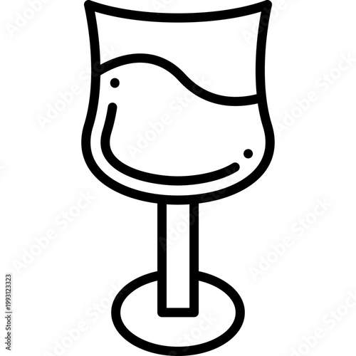 Wine Glass Vector Icon