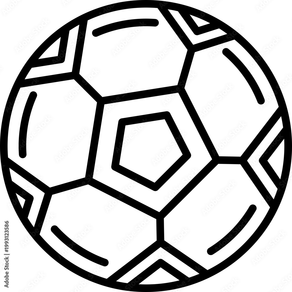 Obraz premium Italian Soccer Ball Vector Icon