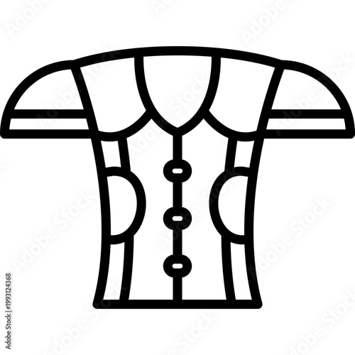 Chest Armor Vector Icon