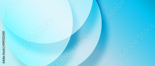 Elegant abstract background with overlapping circular forms in pastel lavender and blue tones