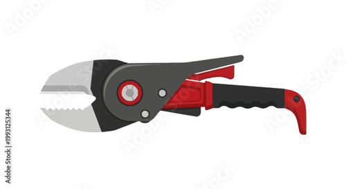 Hydraulic rescue tool for emergency services illustration