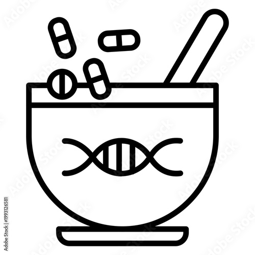 Genetics Vector Icon