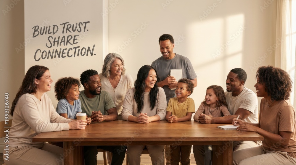 Fototapeta premium the value of genuine bonds in creating trust and connection between individuals