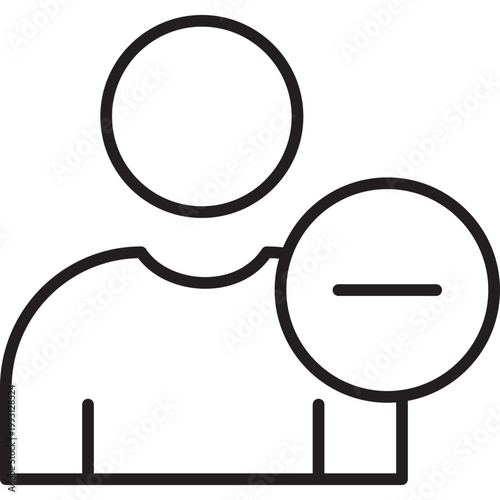 Remove Friend Vector Icon