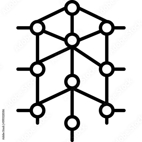 Skill Tree Vector Icon