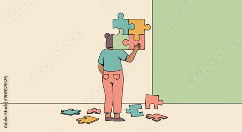 Autism awareness recognizing the puzzle pieces of understanding and acceptance for neurodiversity