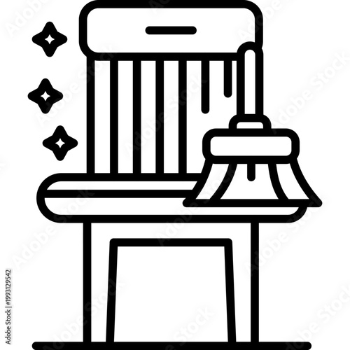 Furniture Cleaning Vector Icon