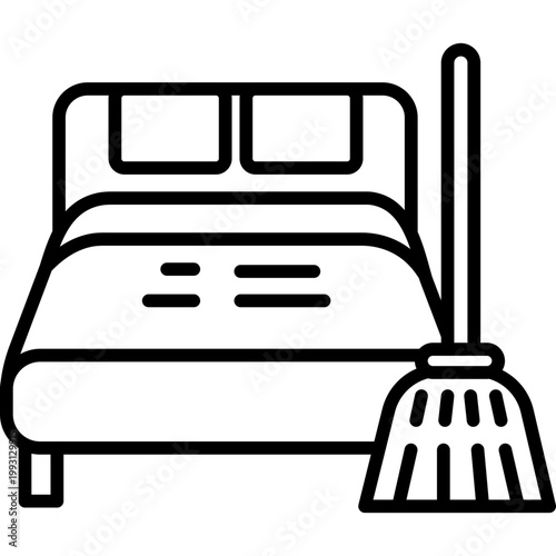 Hotel Cleaning Vector Icon