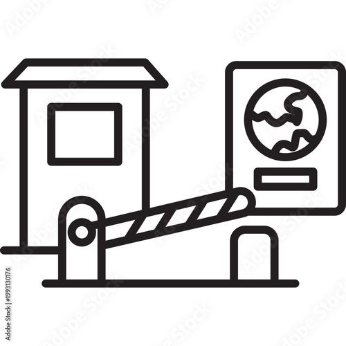 Border Control Vector Icon