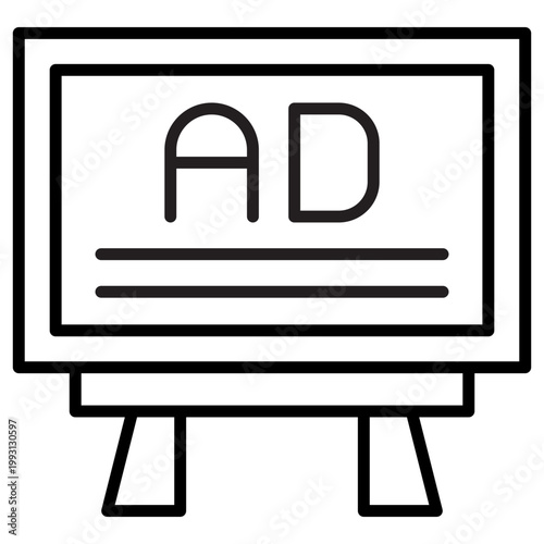 Banner Ads Vector Icon