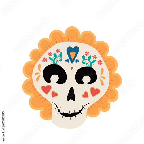 Day of the dead skull