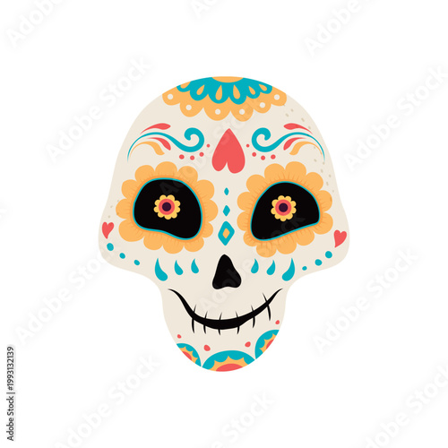 Day of the dead skull
