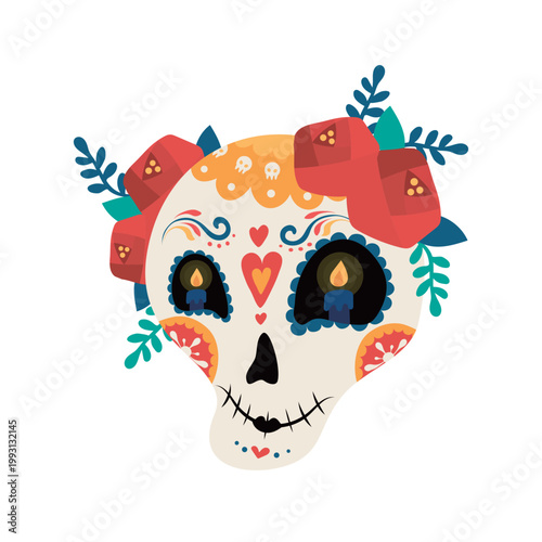 Day of the dead skull