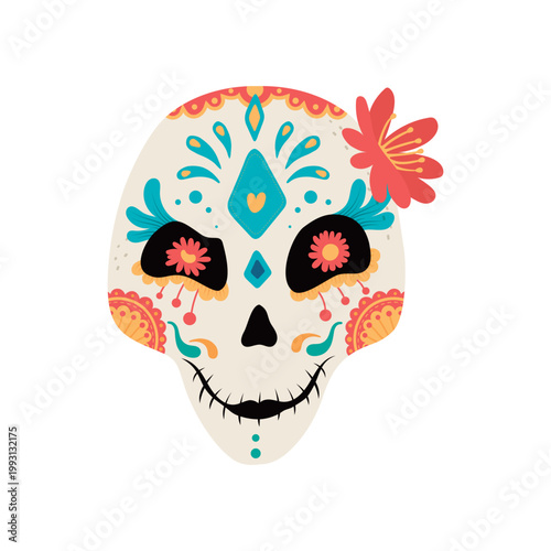 Day of the dead skull