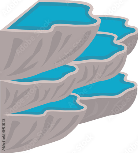 Turkish travertine terraces