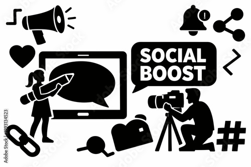 Social Media Marketing Icons