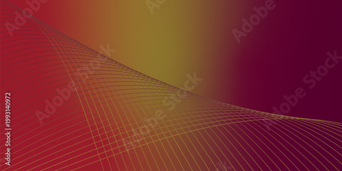 Scarlet red, olive green, and deep dark red luminous ribbons ascending from a dense shadowed base over a smooth grainy textured background with gentle glowing accents, sleek abstract banner compositio