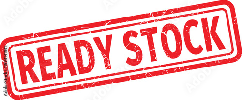 READY STOCK red rubber stamp text