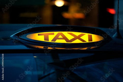 london taxi cab detail close up
