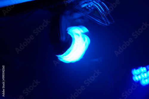 Light and smoke on stage live concert instrument detail