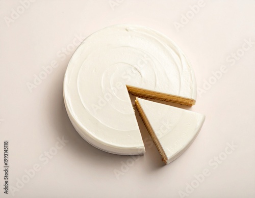 White Cake with Single Slice Removed