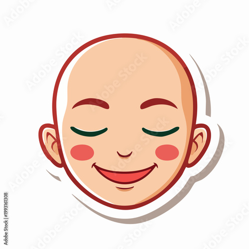 Smiling Face with Closed Eyes and Rosy Cheeks