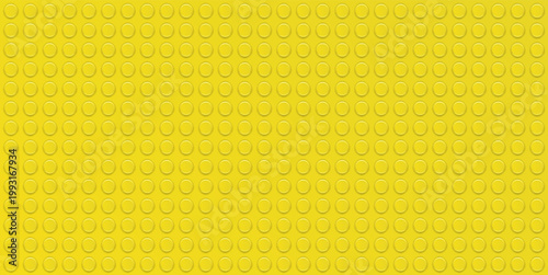 Realistic yellow plastik constructor seamless pattern background. Vector texture illustration