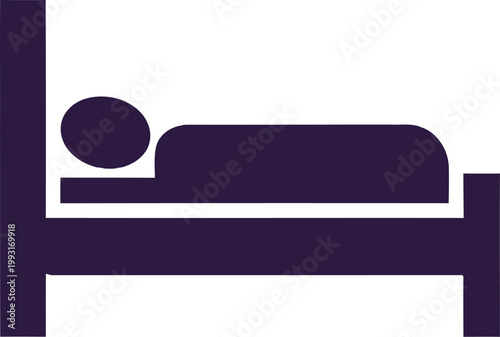 Person Sleeping on a Bed Frame.