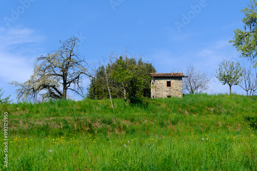 Old building along the road to Colle Brianza at Santa Maria Hoe, Italy