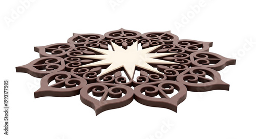 Ornate Starburst Mandala Design