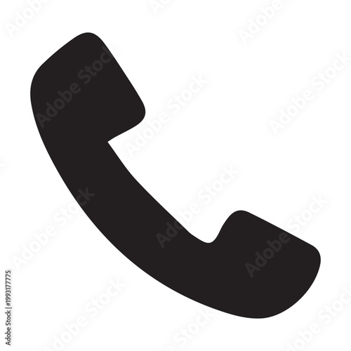 Business communication concept vector with telephone headset and support service elements in modern flat design