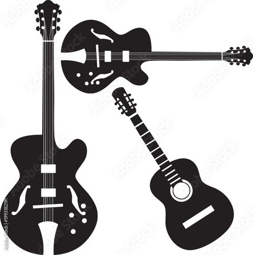 acoustic guitar vector 
