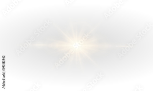 Yellow radiant sun glowing light rays shine warm shining sky sunlight flare transparent abstract fantasy energy background png sparkle magical.