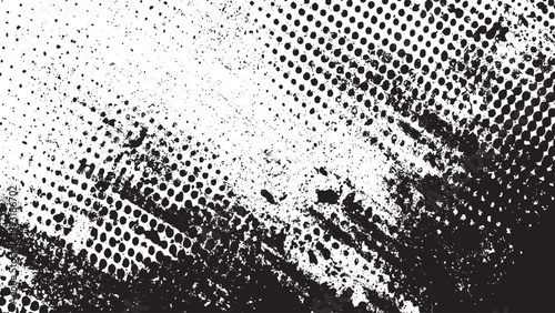 Modern abstract grunge pattern with soft texture Monochrome halftone overlay with urban grunge feel