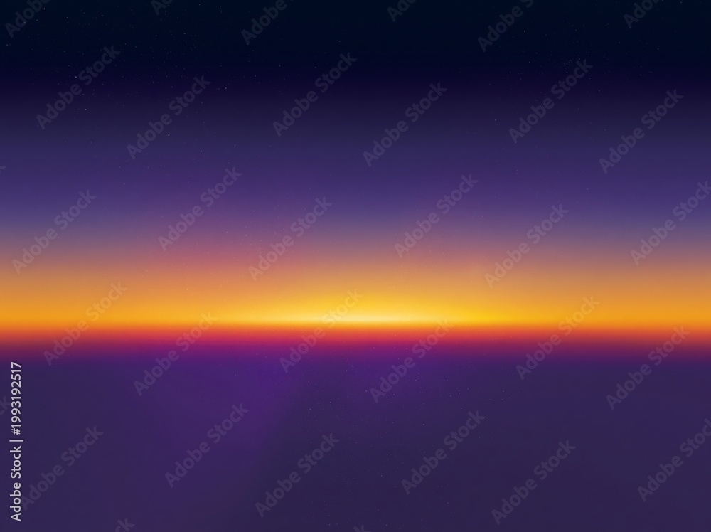 Fototapeta premium Nightfall gradient sky, deep navy and purple tones with faint glowing horizon in warm amber