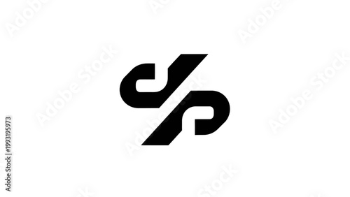 Photos vector illustration of a d and p logo