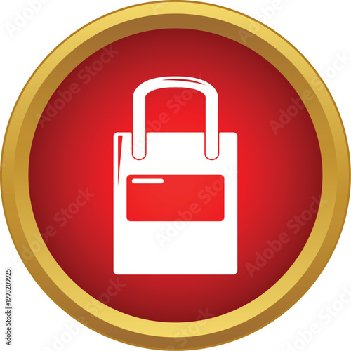 Shopping bag icon representing retail and consumerism concepts