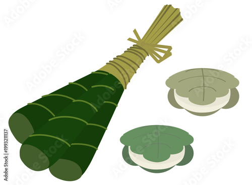 ちまきと柏餅のイラスト