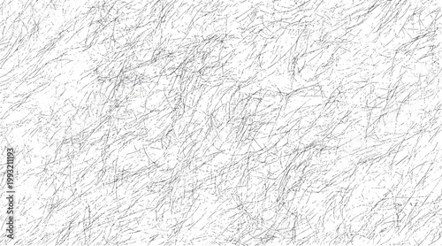 Abstract pattern of thin grey lines and dots scattered across a white background creating a textured effect