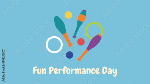 Colorful Juggling Props for Fun Performance Day.