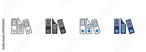 Archive Icon Set Multiple Style Collection